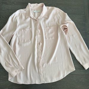 Loft tunic blouse L tan.